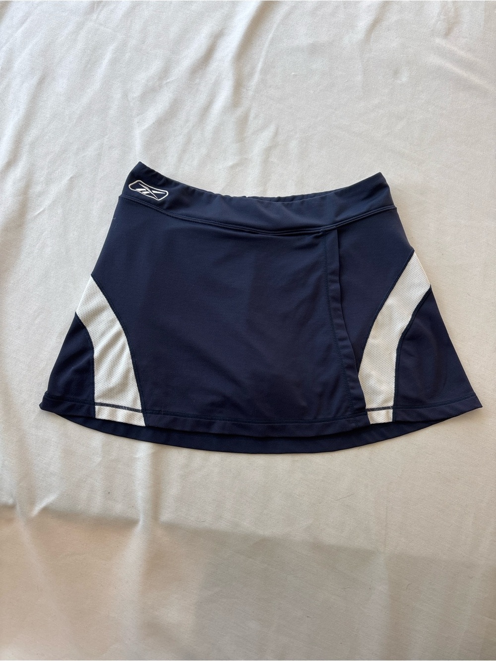Reebok Navy Athletic Skirt with White Accent Panels